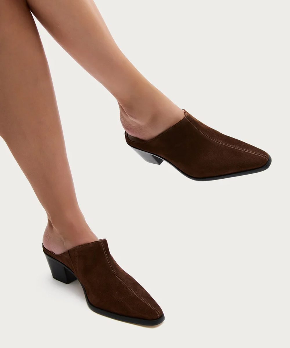 Mule Houston Camurca Chocolate 4
