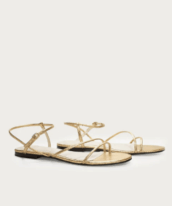 סנדל זהב רצועות דקות Bora Bora Gold 2