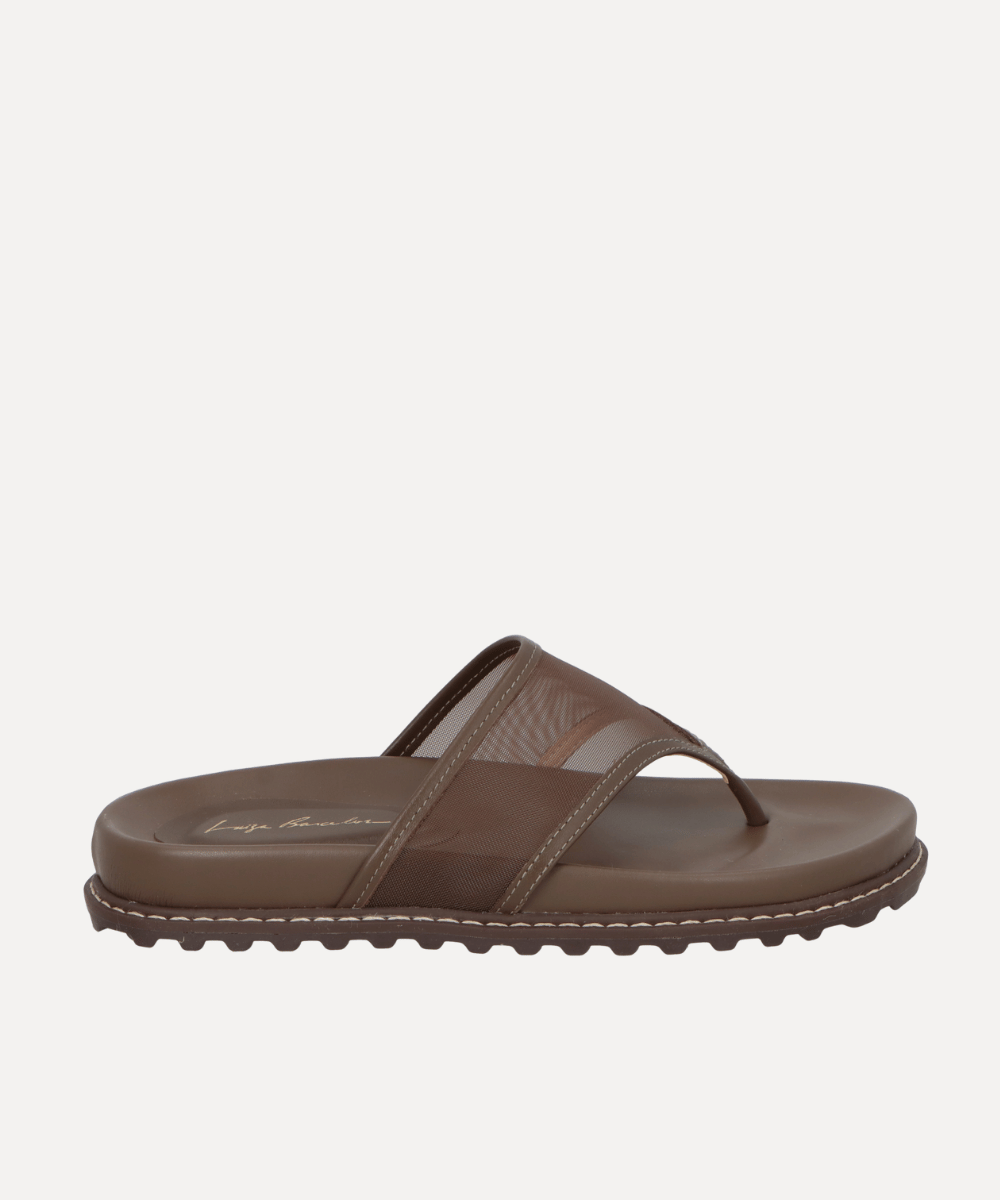 כפכף אצבע שטוח חום Solara Brown