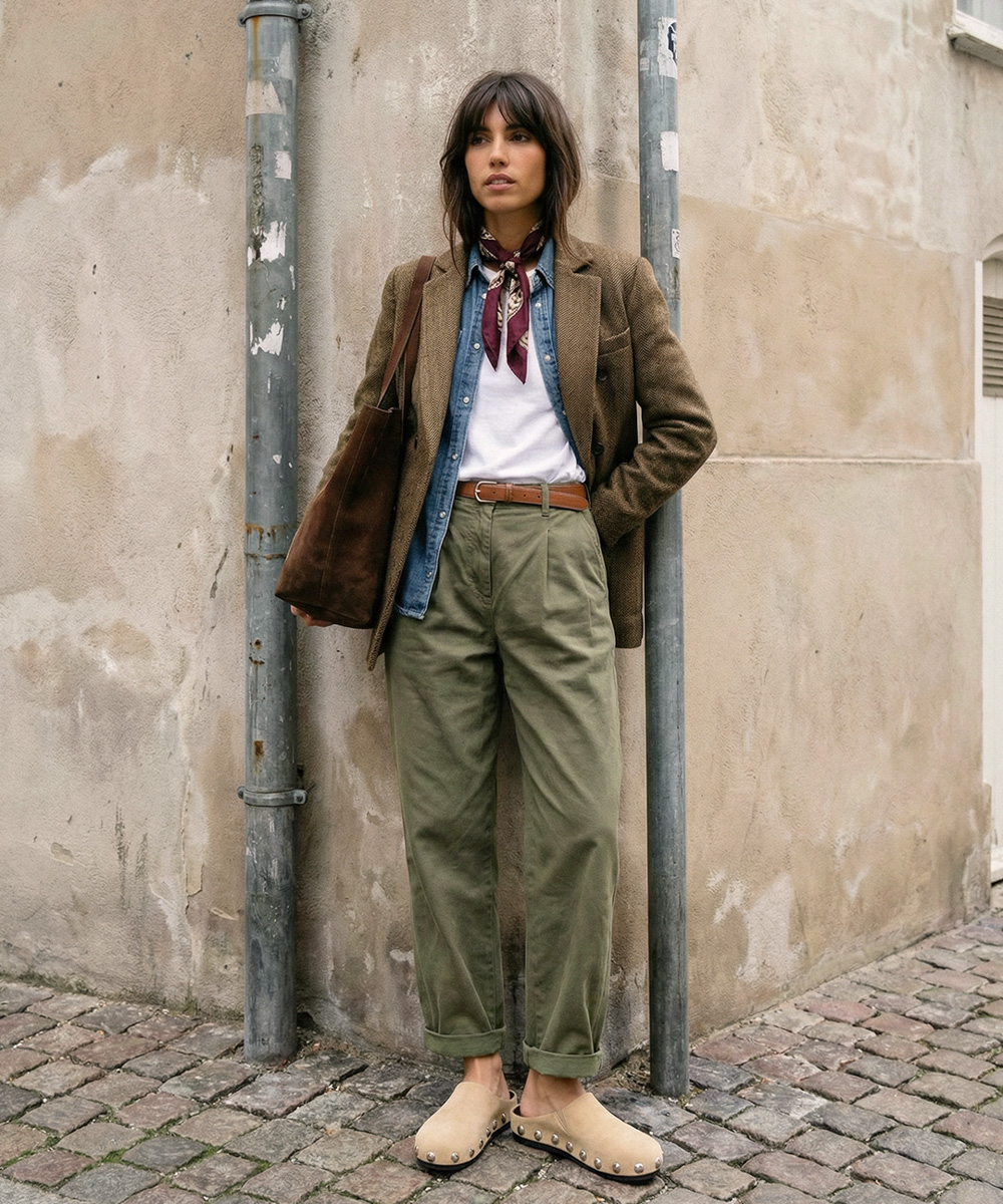 Cópia De Mule Clog Gloria Camurça Sand Styling 4