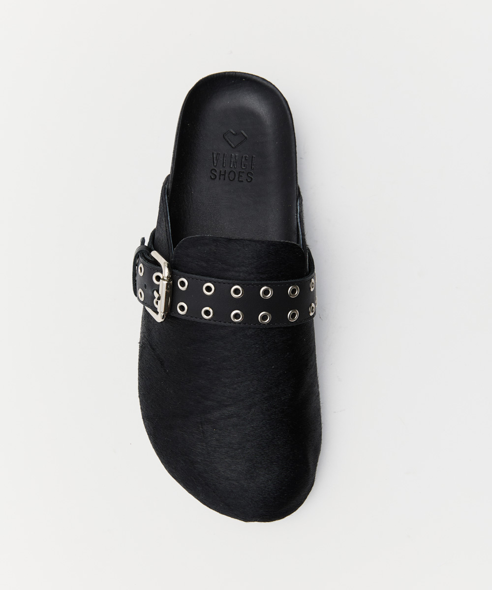 Cópia De Mule Clog Tássia Pony Black 2