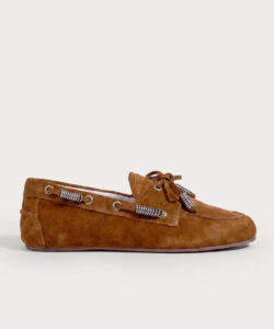 Mocassim Valencia Studded Camurca Capuccino 1 1