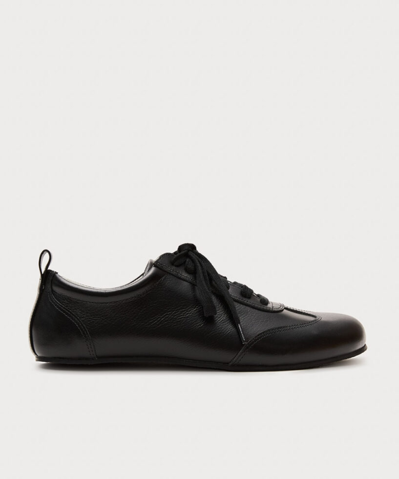 סניקרס שחורים מעור Sneaker Violet Black