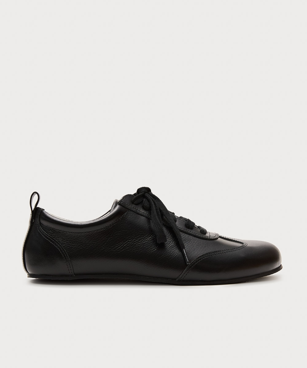 סניקרס שחורים מעור Sneaker Violet Black סניקרס שחורים מעור Sneaker Violet Black