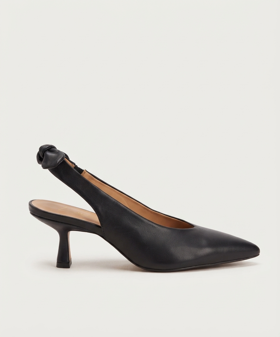 Vesper Black עקב שחור סגור מקדימה